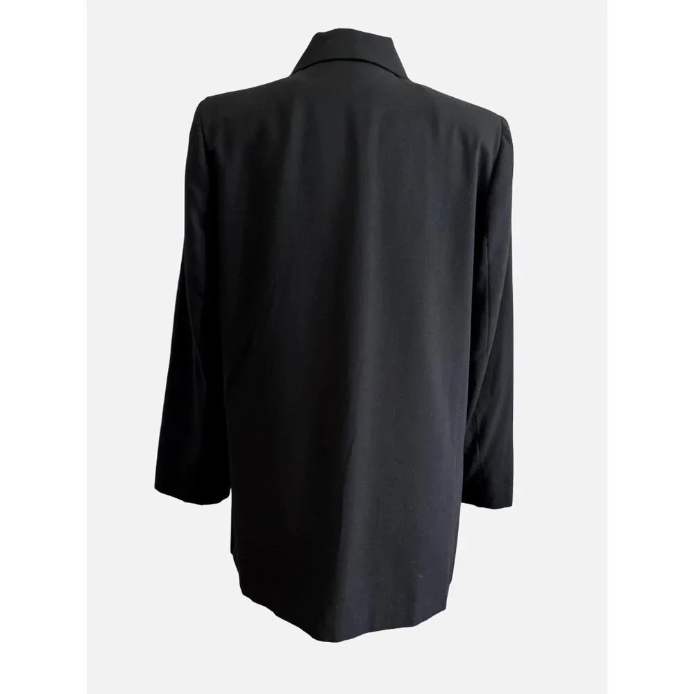 Vtg. Sag Harbor Womens Black Two-Button Blazer Size 12 Professional Wear Office - Picture 3 of 8
